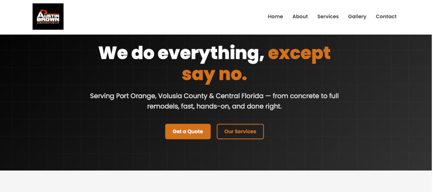 Website: Austin Brown - Richey Ventures portfolio project showcasing our design work